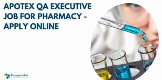 Apotex QA Executive Job
