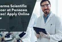 BPharma Scientific Officer at Panacea