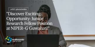 "Discover Exciting Opportunity: Junior Research Fellow Position at NIPER-G Guwahati!"