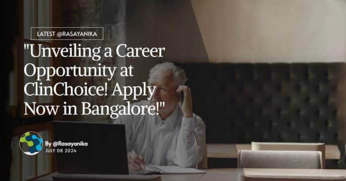 Pharma Executive Job ClinChoice - Apply Online Now