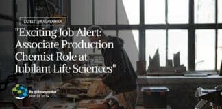 Jubilant Chemical Sciences Vacancies - Apply for Associate Role