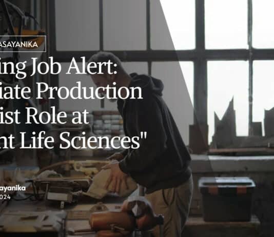 Jubilant Chemical Sciences Vacancies - Apply for Associate Role