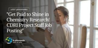 "Get Paid to Shine in Chemistry Research! CDRI Project Staff Job Posting"