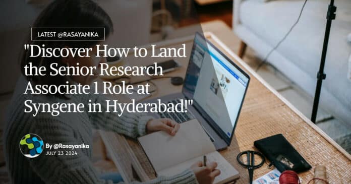 Syngene Organic Chemistry & Chemistry Research Associate Job - Apply Online