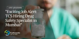 "Exciting Job Alert: TCS Hiring Drug Safety Specialist in Mumbai!"