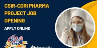 CSIR-CDRI Pharma Project Job Opening