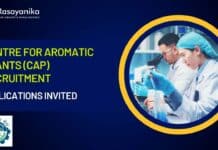 Centre for Aromatic Plants (CAP) Recruitment