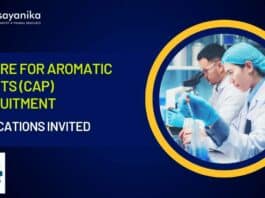 Centre for Aromatic Plants (CAP) Recruitment