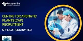 Centre for Aromatic Plants (CAP) Recruitment