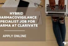 Hybrid Pharmacovigilance Specialist Job for Pharma at Clarivate - Apply Online