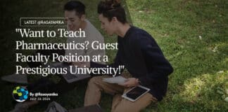 "Want to Teach Pharmaceutics? Guest Faculty Position at a Prestigious University!"