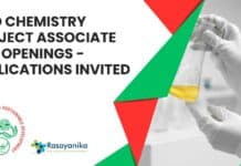 IBSD Chemistry Project Associate