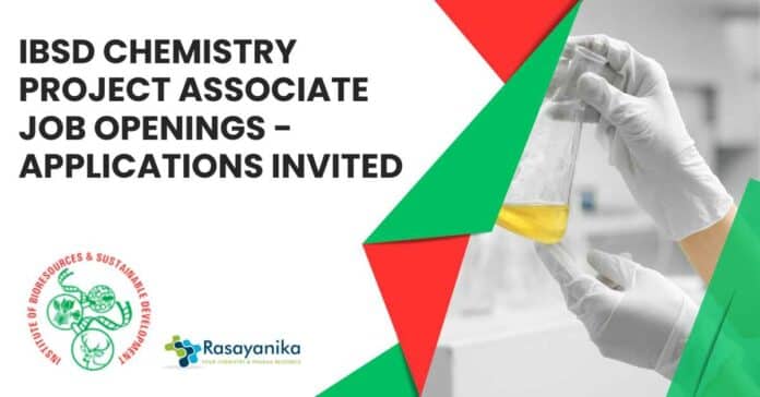 IBSD Chemistry Project Associate