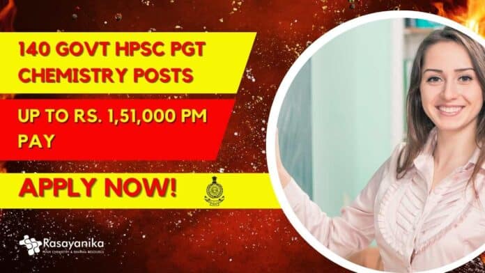 HPSC PGT Chemistry Posts Recruitment
