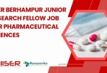 IISER Berhampur Junior Research Fellow