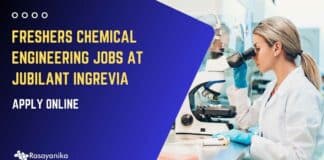 Freshers Chemical Engineering Jobs