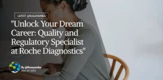 "Unlock Your Dream Career: Quality and Regulatory Specialist at Roche Diagnostics"