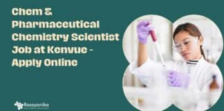 Kenvue Chemistry Scientist Job