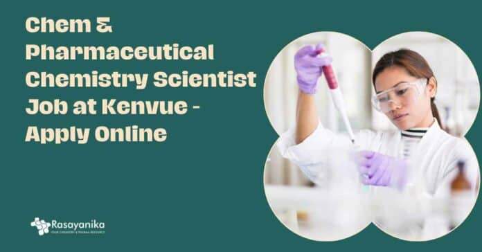 Kenvue Chemistry Scientist Job