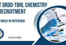 DRDO-TBRL Chemistry JRF Recruitment
