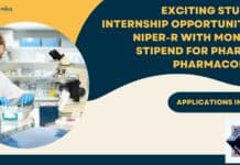 NIPER Student Internship