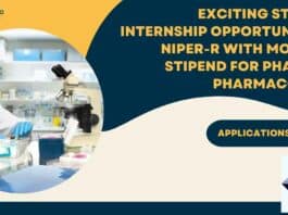 NIPER Student Internship