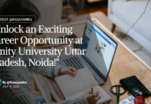 Pharma Jobs at Amity University - Apply Online