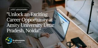 Pharma Jobs at Amity University - Apply Online