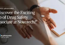 "Discover the Exciting Job of Drug Safety Associate at Novotech!"