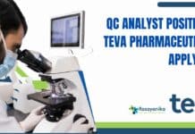 QC Analyst Position at Teva