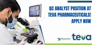 QC Analyst Position at Teva