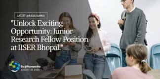 IISER Bhopal Organic Chemistry JRF Recruitment - Applications Invited