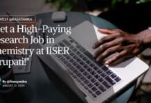 Research Job in Chemistry at IISER Tirupati! Apply Now