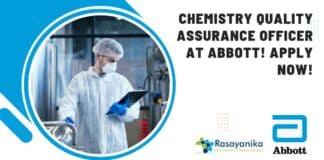 Chemistry QA Officer at Abbott!