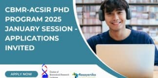 CBMR-ACSIR PhD Program 2025