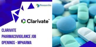 Clarivate Pharmacovigilance Job Openings
