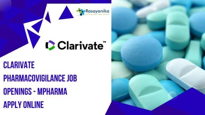 Clarivate Pharmacovigilance Job Openings