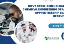 DRDO-DEBEL Chemistry Graduate Apprenticeship