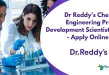 Dr Reddy's Chemical Engineering Process