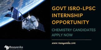 Govt ISRO Internship Opportunity