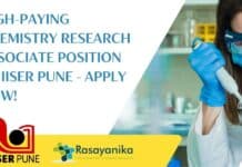 Chemistry Research Vacancies at IISER Pune