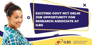 ILBS Govt Job Openings For Pharma