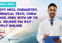 HPCL Chemical Tech Vacancies