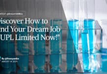 Freshers MSc Chemistry Opening at UPL - Apply Online
