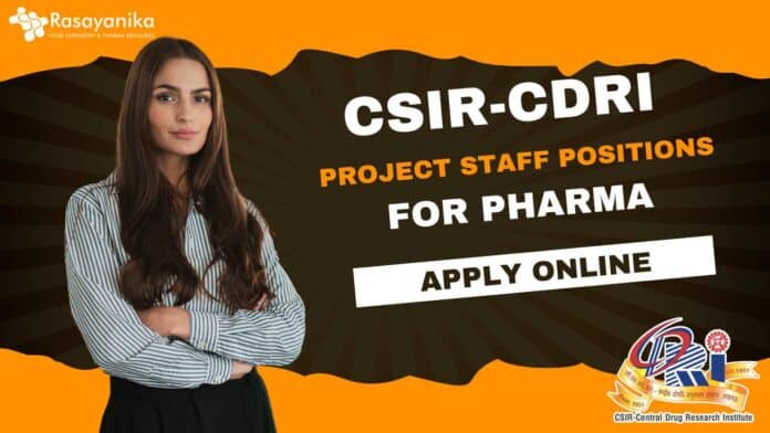 CSIR-CDRI Pharma Project Staff