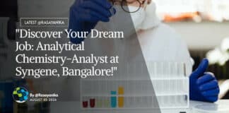 Syngene Analyst Job Opening For MPharma, Apply Online