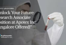 "Unlock Your Future: Research Associate Position at Apotex Inc. Bangalore Offered!"