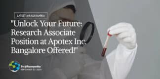 "Unlock Your Future: Research Associate Position at Apotex Inc. Bangalore Offered!"