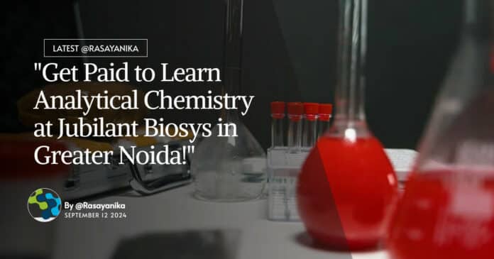 Freshers MSc Chemistry Trainee