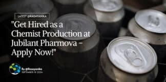 Chemist Production at Jubilant Pharmova - Apply Now!
